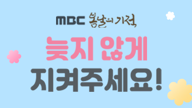 따뜻한 봄꽃이 피어날 수 있도록, 늦지 않게 지켜주세요!