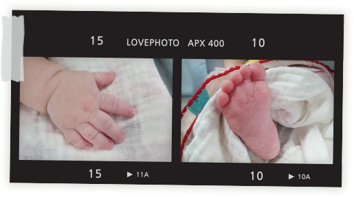 작고 소중한 정원이의 손발